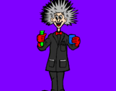 Coloring page Mad scientist painted byBruce 