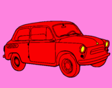 Coloring page Classic car painted byFIAT