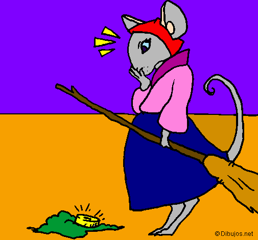 Coloring page The vain little mouse 2 painted byNANAMI