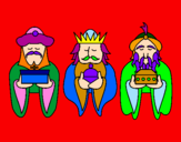 Coloring page The Three Wise Men 4 painted byipol