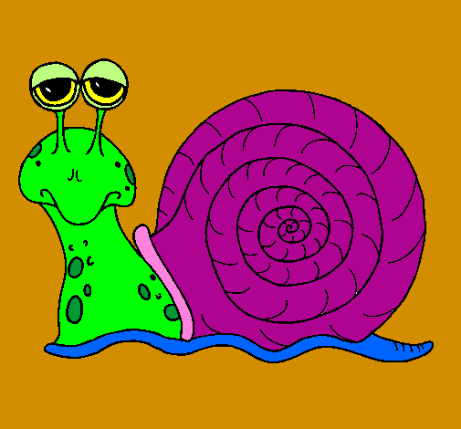 Coloring page Snail painted bypop