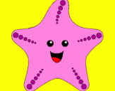 Coloring page Starfish painted bycoco