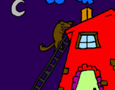 Coloring page Three little pigs 16 painted byFFFDoso