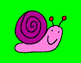 Coloring page Snail 4 painted bysg7