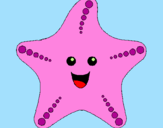 Coloring page Starfish painted byJessi