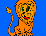 Coloring page Lion painted byI love cats and kitties
