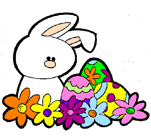 Coloring page Easter Bunny painted byBTC
