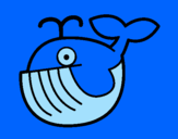Coloring page Whale painted bynicoe