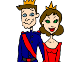Coloring page Prince and princess painted byChantelle