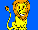 Coloring page Lion painted byElla Hutcheson