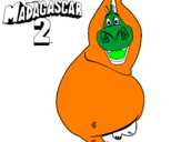 Coloring page Madagascar 2 Gloria painted byFFFDoso