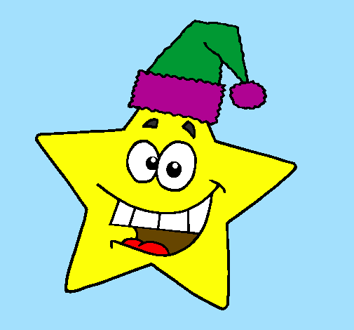 Coloring page christmas star painted byFFFDoso