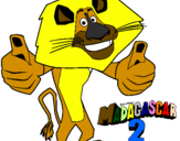 Coloring page Madagascar 2 Alex painted bygabriell
