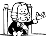 Coloring page Judge painted byjudge