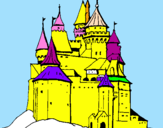 Coloring page Medieval castle painted byGrace