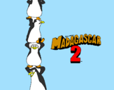 Coloring page Madagascar 2 Penguins painted bylucas