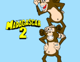 Coloring page Madagascar 2 Manson & Phil painted bymorgan