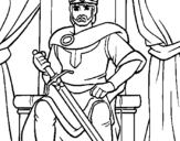 Coloring page King painted byjeremy