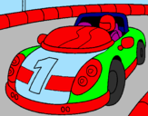 Coloring page Race car painted bybkjbjjuhfgjfl
