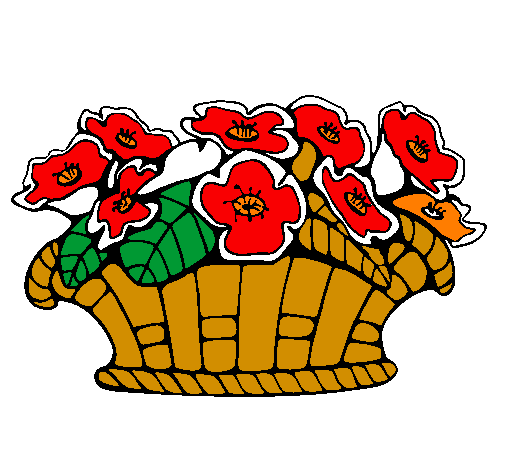 Basket of flowers 10