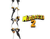 Coloring page Madagascar 2 Penguins painted byEVAN :)