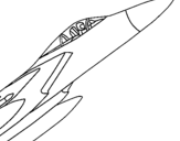 Coloring page Fighter Aircraft painted by´´a