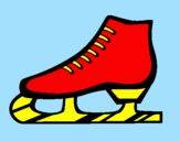 Coloring page Figure skate painted bysnupy             