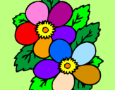 Coloring page Flowers painted by~ Lejla  ~
