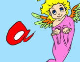 Coloring page Angel painted bytrissy