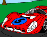 Coloring page Car number 5 painted bykenny 