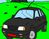 Coloring page Car on the road painted byalex