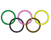 Coloring page Olympic rings painted byisaquejv