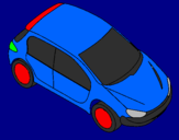 Coloring page Car seen from above painted byalex