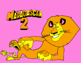 Coloring page Madagascar 2 Alex painted bynrw