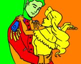 Coloring page Royal dance painted byEleanor