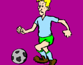 Coloring page Football player painted byFRAJOLA