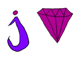 Coloring page Jewel painted byanonymous