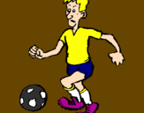 Coloring page Football player painted bycaio henrique