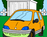 Coloring page Car in the country painted bynazareno