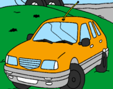 Coloring page Car on the road painted bynazareno