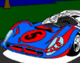 Coloring page Car number 5 painted bydevin