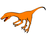 Coloring page Velociraptor II painted byLucca
