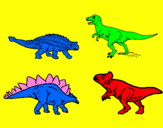 Coloring page Land dinosaurs painted byrodrigo