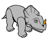 Coloring page Triceratops II painted byfabian