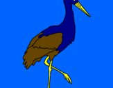 Coloring page Stork  painted bykizzy
