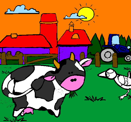 Cow on the farm