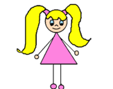 Coloring page Little girl 12 painted byButr fliy