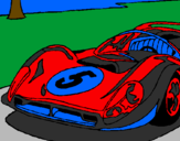Coloring page Car number 5 painted byisaiah