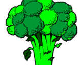 Coloring page Broccoli painted byErin