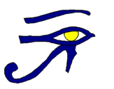 Coloring page Eye of Horus painted byJoel